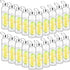Zubebe 20 Pcs 14 oz Reusable Water Bottles, Clear Bottles with Stainless Steel Leak Proof Lids for Beverages