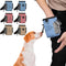 Dog Treat Pouch, Lightweight Portable Pet Safe Treat Bag with Built-in Poop Bag Dispenser (Red, Paw)