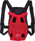 Pet Carrier Backpack, Fashionable Dog Tote Carrier with Five Holes, Front Chest Net Bag (Red S)