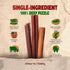 12" (Pack 5) 100% chew-e&tasty Monster Odor Free Bully Sticks of - Long Lasting Beef Chews - Beef Single Ingredient
