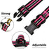 Mile High Life Reflective Dog Collar - Nylon Pet Collars with Buckle, Light Weight, Pink for Large Dogs (Pink, L)