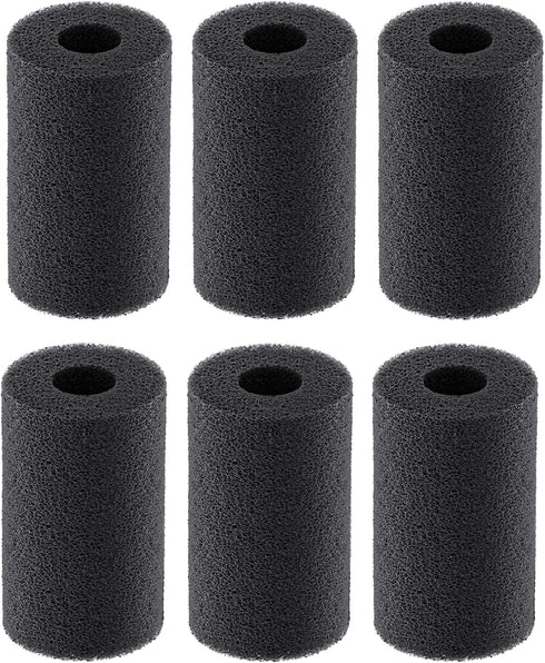 Pawfly 6 Pack Pre-Filter Sponge, 0.6" Aquarium Intake Filter Sponge Foam Cover Rolls for Small Fish, Shrimp Fry Fish
