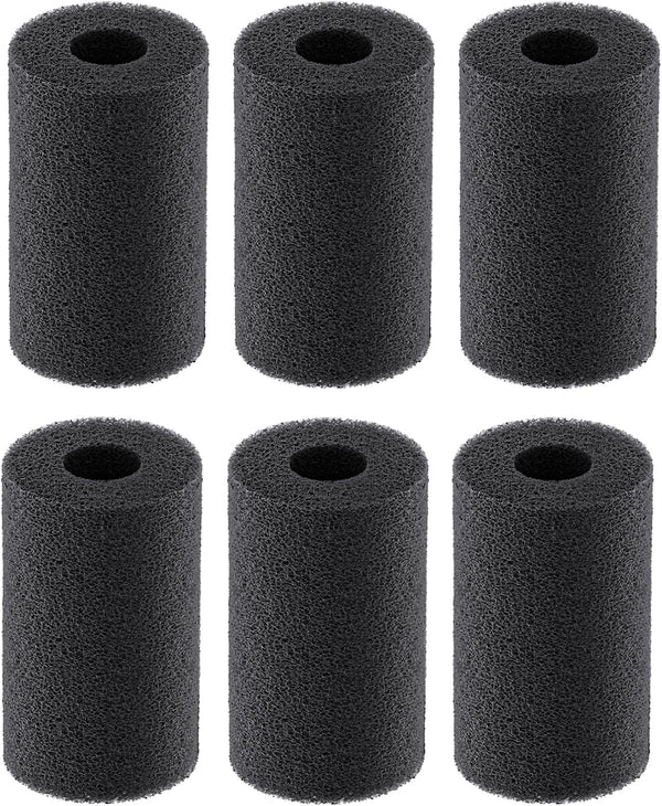 Pawfly 6 Pack Pre-Filter Sponge, 0.6" Aquarium Intake Filter Sponge Foam Cover Rolls for Small Fish, Shrimp Fry Fish