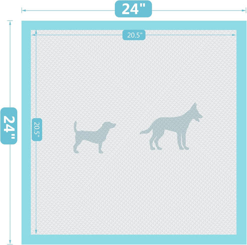 24"x24"-80 Count BESTLE Large Pet Training and Puppy Pads Pee Pad for Dogs Super Absorbent & Leak-Proof