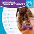 Outward Hound Double Snoop Interactive Treat Stuffer Durable Dog Toy in Purple