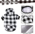 KOOLTAIL Plaid Dog Hoodie - Pet Clothes Sweater with Hat and Pocket for Small Medium Large Dogs, White XL