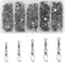 JSHANMEI Fishing Swivels Snaps - High Strength Rolling Barrel Swivels with Safety Snap for Freshwater Saltwater Tackle