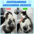 Dog Comb for Tangles and Knots, Cat Comb with Stainless Steel Teeth, Non-Slip Handle for Long Haired Pets (Style 1)