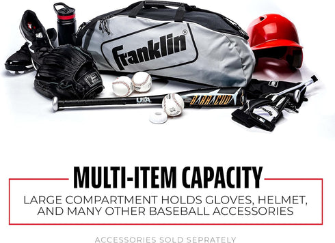 Franklin Sports Youth Baseball Bat Bag for Teeball, Softball, Baseball Equipment