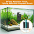 2 1/5"-1/2" hygger Magnetic Fish Tank Cleaner, Aquarium Glass Cleaner with Detachable Algae Scraper Blade, Floating