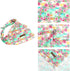 Dog Bandana, 1PC Cute Pink Flowers Print Comfortable Bandanas for Small Medium Large Dogs