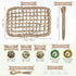 Chinchilla Hamiledyi Rabbit Seagrass Activity Mat Bunny Toy Hanging Rabbit Chew Toys for Teeth Enrichment Toys Seagrass