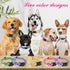 BiPawTi Floral Dog Collars for Large Dogs - Soft Cute Collars with Daisies Charms, Gift for Girls and Boys