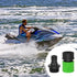 HINGTAI 2Pcs Engine Flush Kit, Quick Connect Flush Tools Long Service Life, Size Science Not Easy to Damage Jet Boat