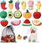 Tasdurian 15 Pack Squeaky Dog Toys with a Carrying Bag Plush Small Dogs