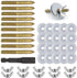Bird Cage Screws, 20 Washers, 10 Screws, 10 Wing Nuts, Drill Tool Hardware for Bird Playground Perch
