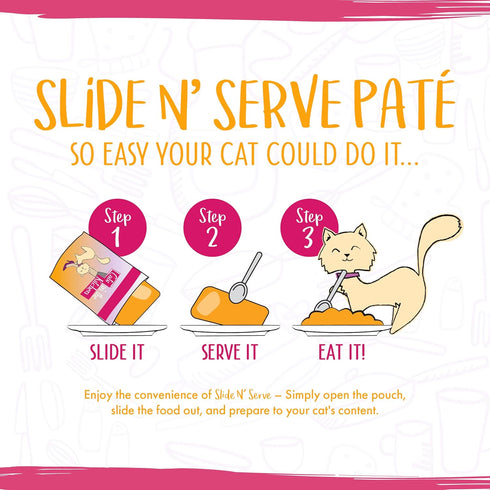 Weruva Cats in The Kitchen Paté, The Karate Kitty with Beef & Salmon, 3oz Pouch (Pack of 12)