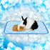 Rywell Self-Cooling Mat for Dogs, 24'' x 18'', Color Changing Arc-Chill Cooling Fiber, Washable Non-Toxic Summer Pet Bed