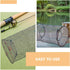 3pcs Set, 25cm GLEAVI Foldable Fishing Net Nylon Mesh Crab Bait Cage Trap with Diameter, Portable Collapsible Shrimp