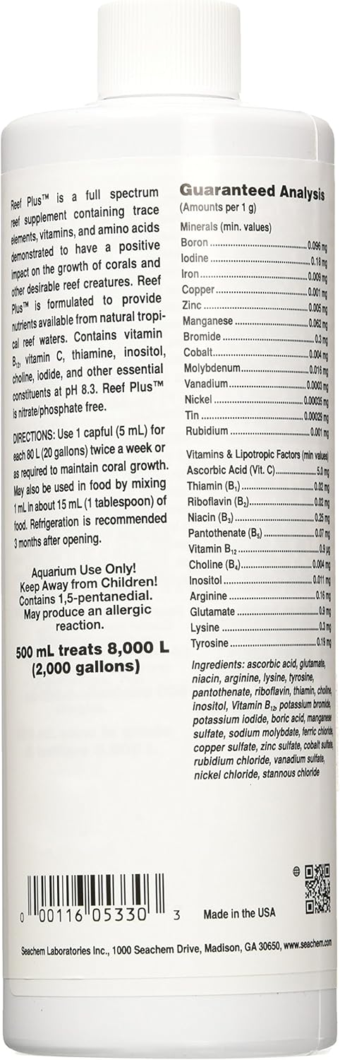 Seachem Reef Plus 500ml