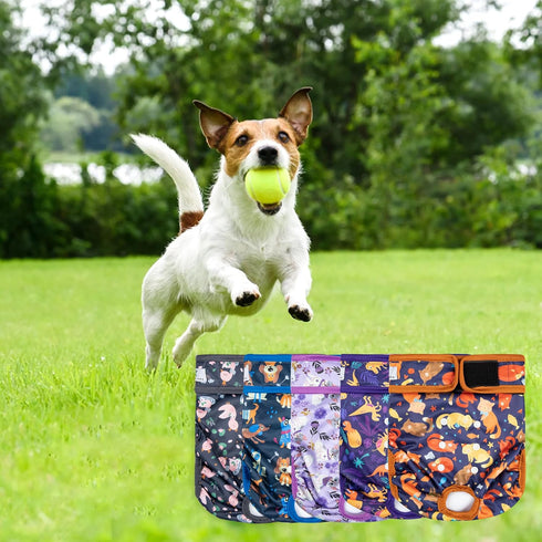 5 Pack Washable Female Dog Diapers,Reusable Diaper for Doggie,Highly Absorbent Dog Diaper,Adjustable Leakproof Puppy