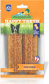 Happy Teeth Natural Cheese Dog Chews, Peanut Butter Flavor, Dental Chew, 2 Chews per Resealable Pouch