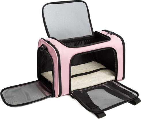 ROSEBB 15 Lbs,of Cat Carrier Dog Carrier Pet Carrier Cat Bags for Small Medium Cats Dogs Puppies of Airline Approved