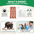12 3 Count 100% Odor Free Braided Bully Sticks for Dogs - - Natural Grass-Fed Beef Braided Dog Chews, High Protein