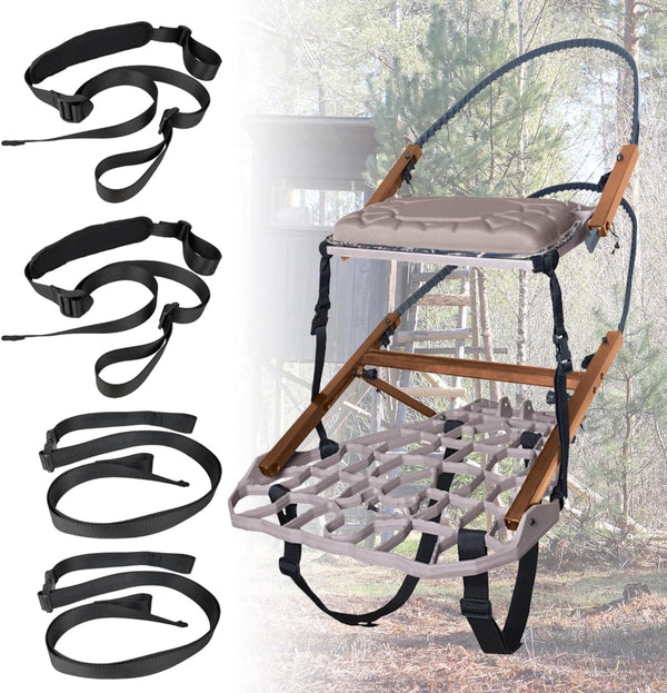 Tree Stand Backpack Straps - Utility Straps for Deer Hunting Accessories and Transport System