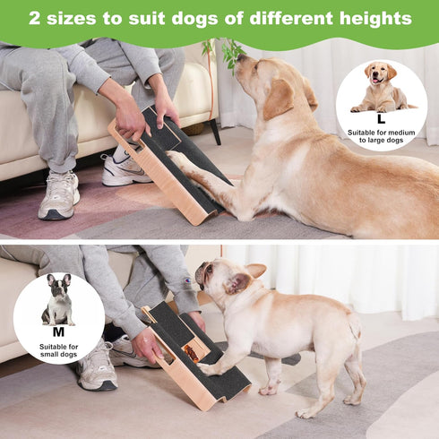 M-Shaped Dog Scratch Pad for Nails with Treat Box, Large Dog Nail File Toy for Easier Nail Trimming