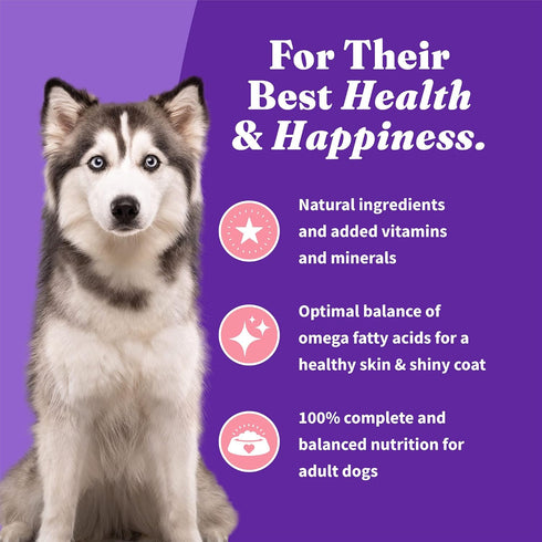 Halo Purely for Pets Holistic Adult Dog Healthy Grains, Wild-Caught Salmon & Whitefish Recipe, 3.5 lb