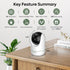 adomii 2K 33ft 2 Indoor Cameras for Home Security - Camera with Pan/Tilt, Night Vision, Way Audio, BLE Pairing - Motion