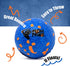 Indestructible Dog Ball, Blue Tough Toy for Aggressive Chewers, Great for Indoor and Outdoor Fetch Play
