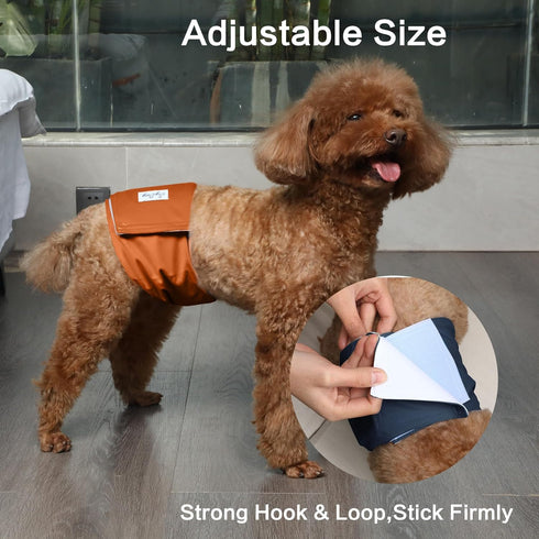 Diapers,5 Pack JoyDaog Reusable Dog Belly Bands for Male Dogs Premium Washable Dog Diapers Male Puppy Nappies Wrap,S