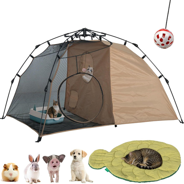 Quickup Pop Up Cat Tent for Outside, X-Large Catio & Cat Enclosure