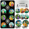 Funny Golf Ball Marker Gifts for Men, Magnetic Ball Markers with Golf Hat Clip, Cool Accessories for Golfers (8 Markers