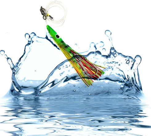 Arcadia Tackle Associated Manufacturer 6" 6 6 Tuna Clone Rigs, Pcs in Colors for Saltwater Trolling, Ideal for Tuna