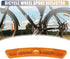 X AUTOHAUX 5"x0.79"x0.47" Bicycle Warning Reflector, Plastic Bike Accessories (Yellow, 1 Pair)