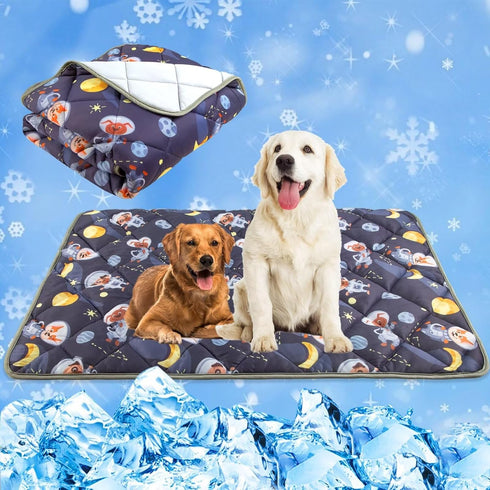 Paw Legend Dog Cooling Mat, Washable Cooling Pad for Dogs and Cats, Summer Tech Fabric, Medium Size for Kennel Sofa