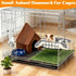 Hammock, Chinchillas Rat Bed Platform with Blanket, Small Animal Bed Mat, Metal Cage Accessory, Small Pet Animal Rest