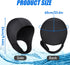 TOBWOLF Diving Hood, 2.5mm Neoprene Dive Cap, Stretchable with Chin Strap, Thermal Wetsuit Hood for Water Sports,
