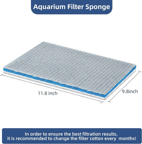 Multi-Layer Aquarium Filter Media, Customizable Filter Floss & Sponges for Fish Tanks and Ponds