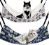 Cat Hammock for Cage, Reversible 2-Pack Adjustable Soft Sleeping Bed for Cats, Ferrets, Puppies, Small Animals (M, CAT)