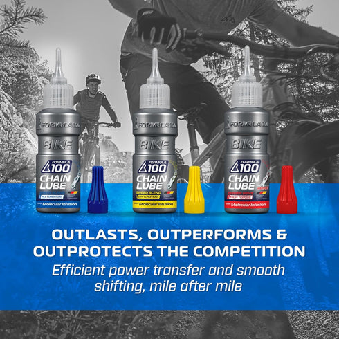 Pack 50ml Chain Lube Pro with All Conditions, Dry Conditions, & eBike Lubricant Collection of Lubricant for Bicycles