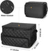 Golf Car Storage Organizer with 2 Layer Trunk, Ventilated Compartment for 2 Pairs Shoes, Balls, Clothes, Accessories