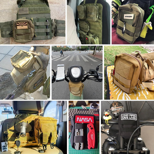 TRIWONDER Tactical Molle Cigarette Pouch - Small Military Bag for EDC Utility, Battery, and Card Holder