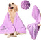 Patas Lague Absorbent Dog Towel, Extra Large Quick Drying Microfiber Towel for Dogs and Cats (Lilac)