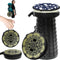 LOCYOP Portable Stool with Swivel Cushion Bag&Carabiner,H 18.1" Collapsible More Sturdy and Lightweight