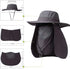 KOOLSOLY Fishing Hat - Sun Cap with UPF 50+ Sun Protection and Neck Flap for Men and Women