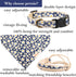 Pettsie Dog Bandana Collar with Matching Bracelet, Adjustable Hemp Bandana for Dogs, Blue
